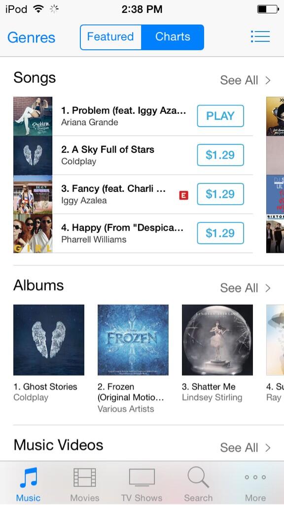 grandemomentzz's tweet image. IT BACK AT #1! We still gotta promote tho! We cant let it happen again! #BuyProblemOniTunes #WatchProblemLyricVideo