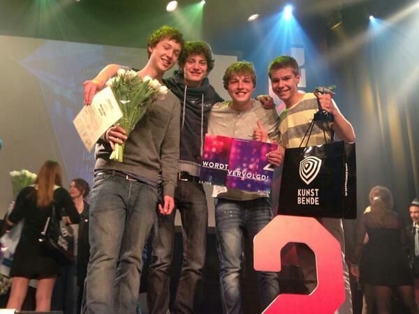 langefrans's tweet photo. “@act1band: 2e plaats en als beste band uit de Kunstbende van Nederland gekomen! Apetrots! http://t.co/PrBtYhlmzl” / gefeliciteerd mannen !
