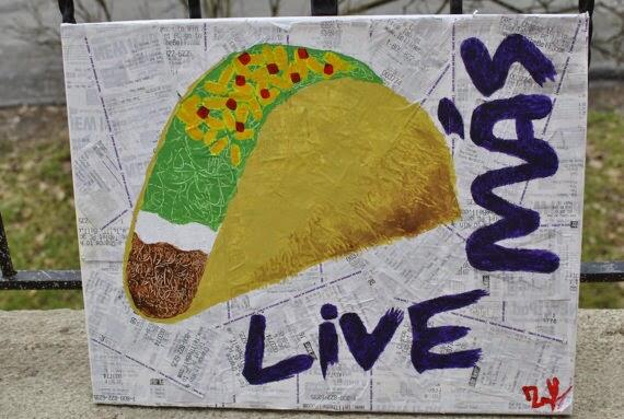 Original Painting on Taco Bell Receipts "Live Mas" #etsy #TacoBell @TacoBell   *rt*
shitonetsy.com/2014/04/taco-p…