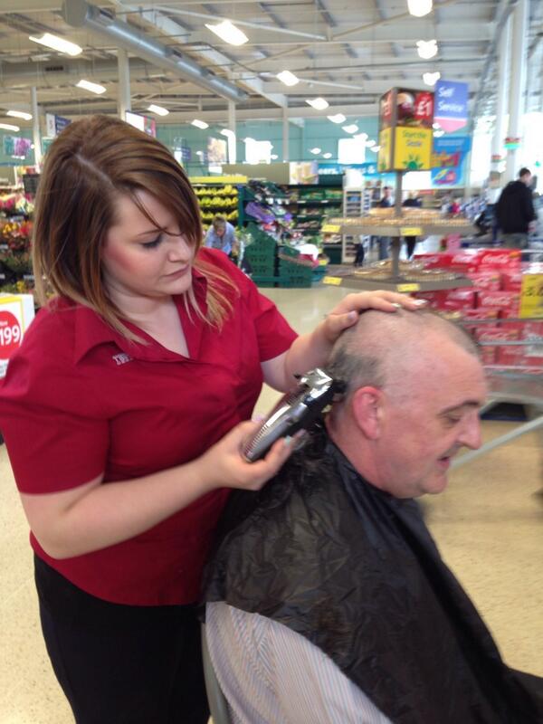 Last forfeit of the day well done Tony Mac for having his head shaved