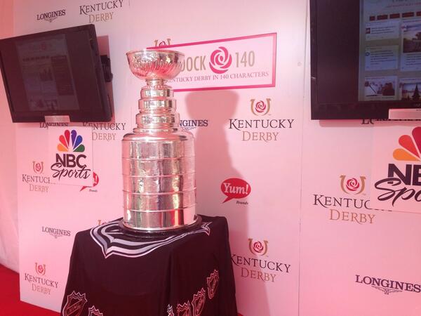 rotoworld_hoops's tweet image. We have a special guest at the #Paddock140 today. #StanleyCup #KyDerby