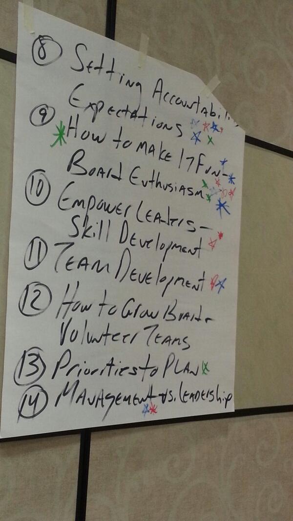 rcdutcher's tweet image. A good list of things to discuss for the Presidents breakout session #amasummit #amawm (thats just 1 page)