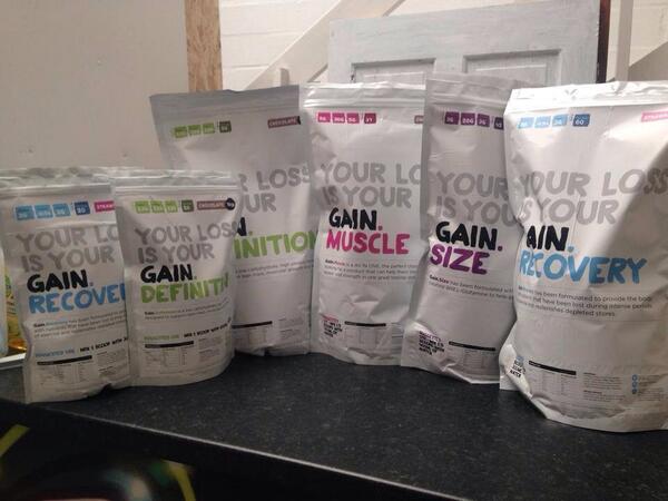 New range of gain products guys
