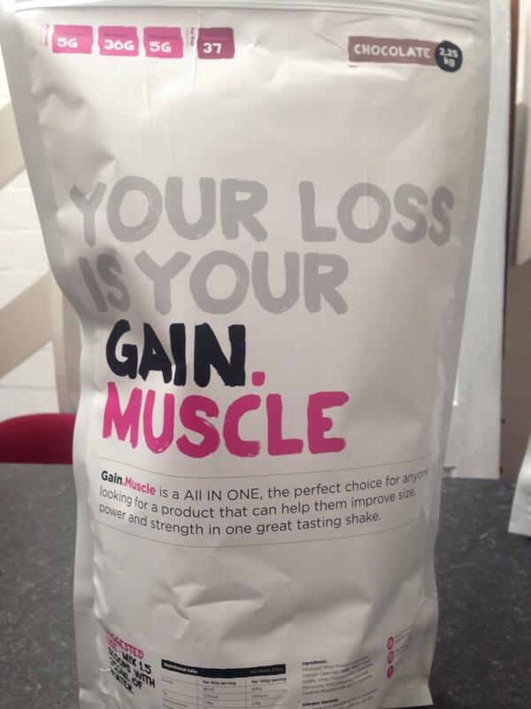 Gain: Muscle an all in one product for those looking to develop muscle and size £37.95 for 2.25kg