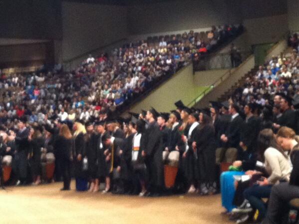 MaloneU's tweet photo. Congratulations, Class of 2014! Forever Pioneers! #MaloneGrad http://t.co/c7kLd9LpOc