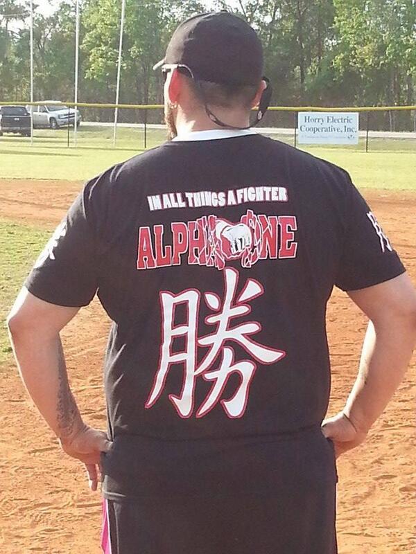 Alphaone32's tweet image. Ramon Martinez sporting his fresh Alpha One Fightwear limited edition tee.