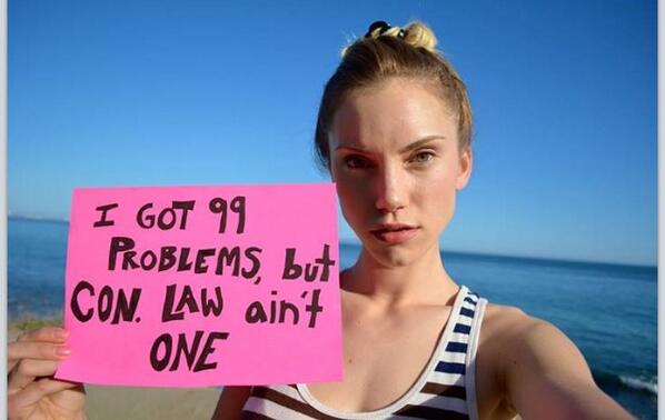 ExParteAnimal's tweet photo. If I make signs like this & pose at the beach during finals,would that make me a "cool" law student? 😂 #TryHardFail http://t.co/YaQaxovsVf