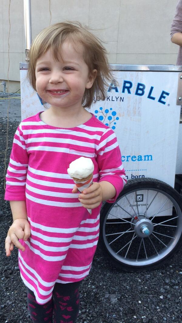 districtflea's tweet photo. Another happy customer @bluemarblebk @districtflea today  get a cone before @FunkParade http://t.co/w6hu0kbt9X