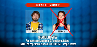 FabioGF13's tweet photo. Ragazzi  #fuorichicca !!!! Votiamo anche dal sito del @GrandeFratello #GF13 @vladiluxuria  @lapinella http://t.co/Pr0eqctc8X
