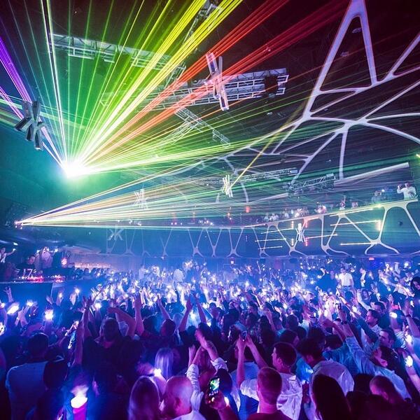 jordanloyd's tweet image. A serious #clublife moment last night at @hakkasanlv! #tiesto #lasers