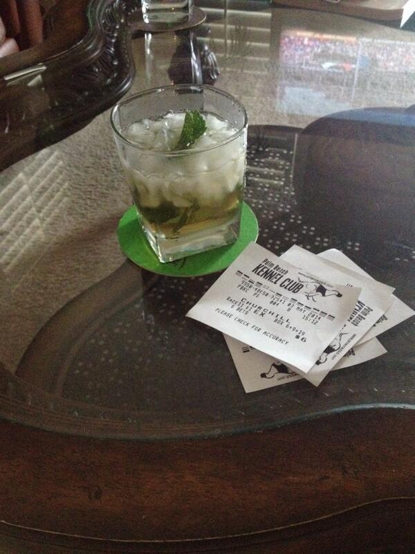 rads1187's tweet photo. Back from the otb. Homemade mint Julip it's a great day. #DerbyDay http://t.co/fqCfZKnbye