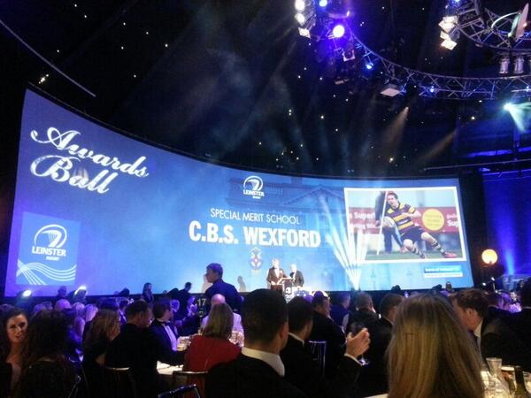 leinsterrugby's tweet photo. Special Merit School of the Year goes to CBS Wexford! http://t.co/578nKobjRb