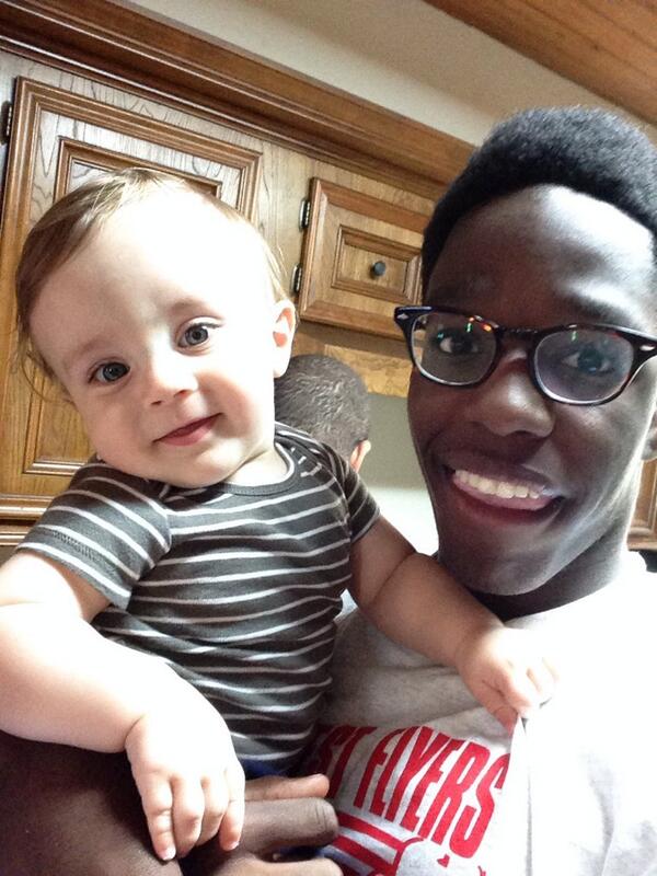 TiffScale's tweet image. My brother and my baby! Such a good uncle