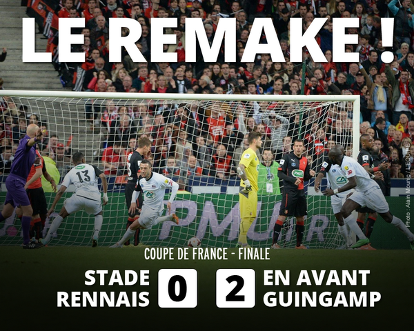 lequipe's tweet photo. Guingamp remporte la Coupe de France 2014 ! http://t.co/fLdJalsCDS http://t.co/iHJwNGyoZX
