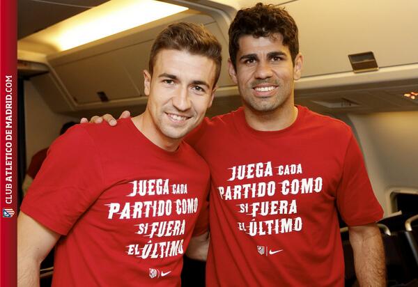 Atleti's tweet photo. Mañana sólo hay un camino: Jugar el partido como si fuera el último. ¡Buenas noches, atléticos! #LevanteAtleti http://t.co/owjVyn8Crl