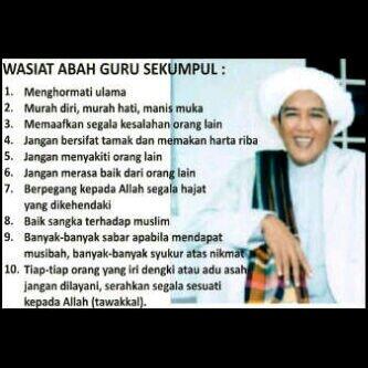 Assalamualaikum wr wb...  nah diamalakan patuah sidin