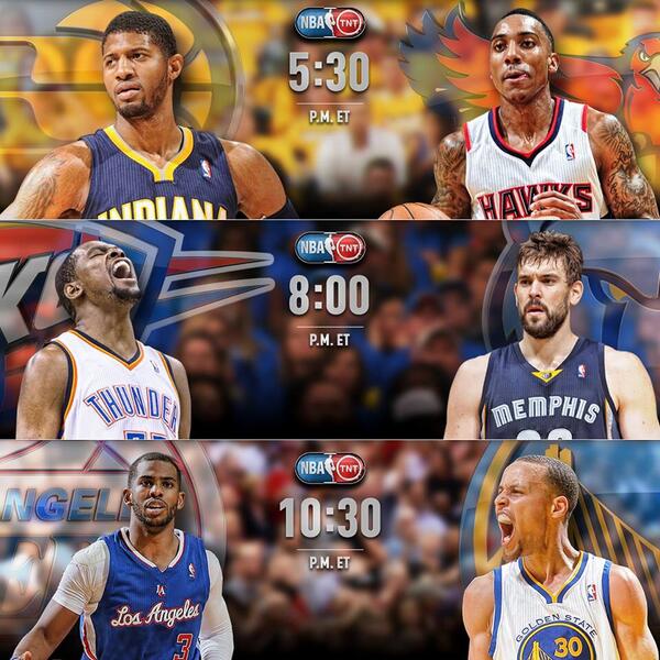 NBA's tweet photo. #Game7Saturday @NBAonTNT! http://t.co/o0AAk25bKp