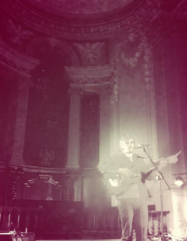 Leeds_LiveLocal's tweet photo. The ghost of @JohnnyFlynnNews. Making us all a-quiver in trinity church. #lal2014 http://t.co/IMuFmOzEyh