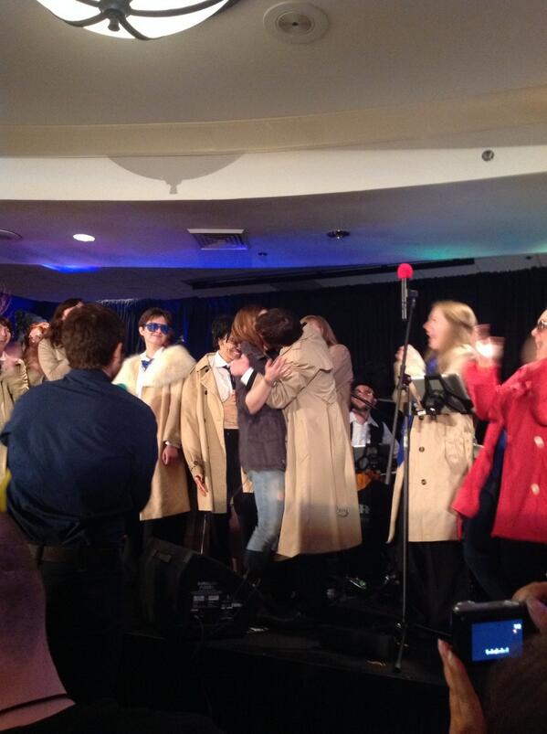 FangasmSPN's tweet image. Misha watches Destiel in action :) #dccon @mishacollins