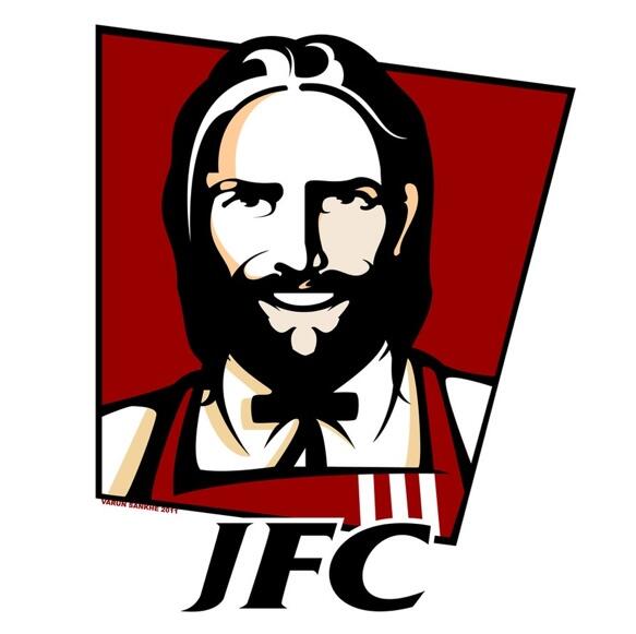 Jfc pride. KFC Иисус. Чизес Крайст.
