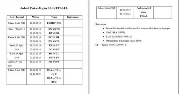 DN28PPNS's tweet image. Jadwal pertandingan dircup 2014 PPNS cabang BASKET -&amp;gt;
#unityforrevolution