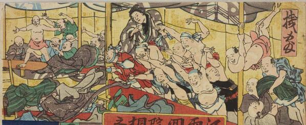 浮世絵に描かれた相撲と力士 - posfie