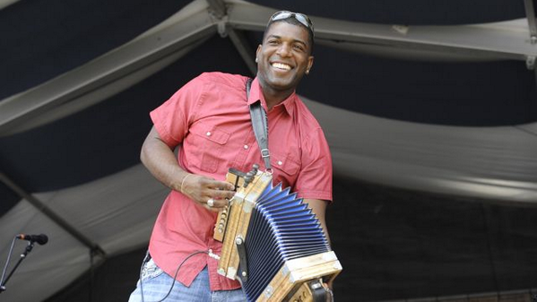 AXSTHEFEST's tweet photo. The best smiles, most unique sounds found at #JazzFest2014 belonged to @babyboyofzydeco, Lil Nathan. #axsthefest http://t.co/s2pS2hJHT2