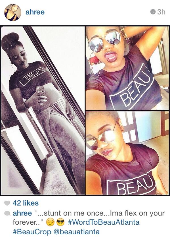 BeauAtlanta's tweet photo. Shoutout to @_Ahreeahnah for being the first to show us how she wears her #beaucrop http://t.co/2l8ZO1H3xu