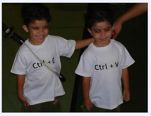 KermieEndrenyi's tweet photo. when geeks have twins #geek #twins #joke http://t.co/HcJ1XGdQDj