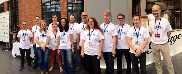 RaglanCheryl's tweet photo. #innes48 #startup #mentors still smiling after 44hrs 22mins - woohoo good job! http://t.co/KPrW7NNu1A