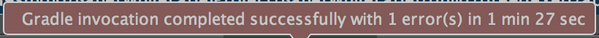 TomSusel's tweet photo. #gradle and #androidstudio, never stops surprising http://t.co/z0zMxlrpuy
