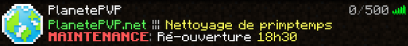 PlanetePVP's tweet photo. Ré-ouverture du serveur à 18h30, soyez au rdv pour le nettoyage de printemps:
refonte config, nouvelle box &amp; spawn http://t.co/B3FKAdlSVa