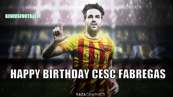 SanderVisserr's tweet photo. RT @GeniusFootball: Happy Birthday Cesc http://t.co/EbqzNWwucd