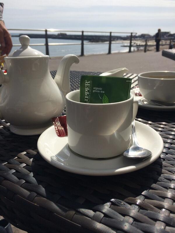 OceanViewLyme's tweet photo. Breakfast and a cup of tea at #OceanView - we are getting used to these bank holiday weekends! http://t.co/V8AJPRnvvL