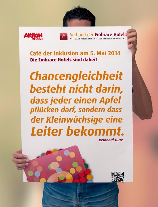 Am #5Mai (#50JahreAM) im Café der #Inklusion der <a href="/aktion_mensch/">Aktion Mensch e.V. (inaktiv)</a>. Wir sind dabei – bundesweit.