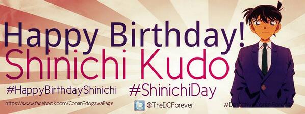 Happy birthday our Great Detective, Shinichi Kudo.. >:o

#HappyBirthdayShinichi
#HappyShinichiDay 
#Forever17