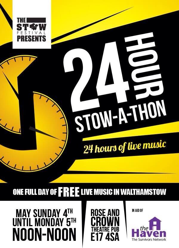 SpottedE17's tweet photo. 24hr non-stop live music from 12 today @roseandcrownpub Walthamstow - in aid of women who've suffered abuse Pls RT http://t.co/k4v4MsYXJw