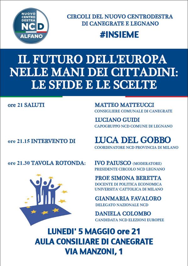 NCDCanegrate's tweet photo. aspettiamo gli amici del #ncd di cerro e il candiato sindaco @gabrieledallama domani sera alle h. 21 a canegrate http://t.co/JZc0sbC3bZ