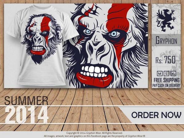 GryphonWear's tweet photo. Wear your attitude! Exclusive Raging Gorilla T-shirt!
Order now: http://t.co/tzZS24Weh5  

#summer  #T-shirts http://t.co/abUHASobFJ