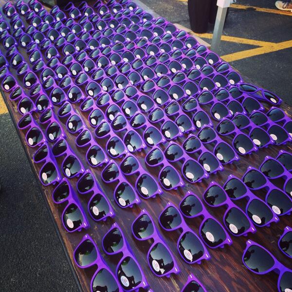 michellehulbert's tweet image. stop by the #FirstMidwest tent and grab your purple sunglasses. You could win $100 in iTunes gift cards!