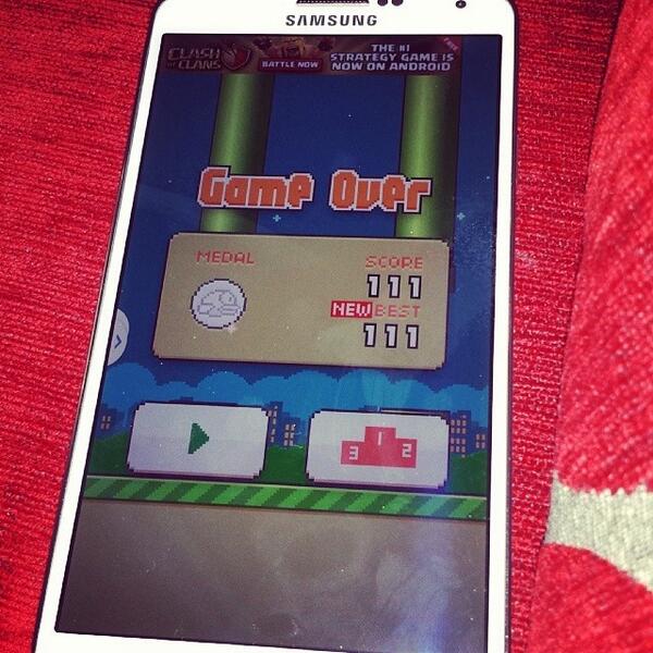 FIappyBirdFans's tweet image. ⓒ I did not do it on purpose. #flappybird #keeptapping #keepflapping