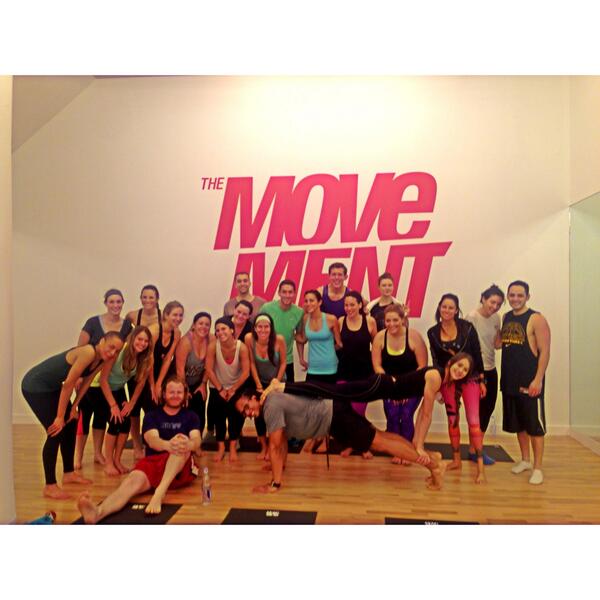 The aftermath of the <a href="/yogaCHARGED/">yogaCHARGED </a> launch at <a href="/TheMovement_Fit/">The Movement</a> grand opening