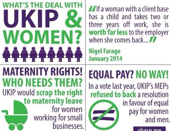 If you are a woman thinking about voting for UKIP... Read this