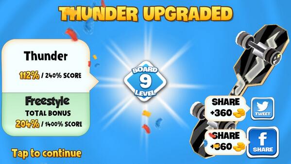 amberb_xoxo's tweet photo. I upgraded my Thunder board to level 9 in #SkylineSkaters http://t.co/ZumREXSNxJ http://t.co/FpmLBNo1MO