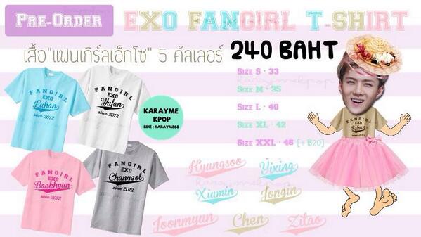bkrym_'s tweet photo. @EXOBAEKFBTH [RT] .พรีออเดอร์. เสื้อแฟนเกิร์ล EXO▲  BTS▲ BAP▲ ปิดพรี+โอน 13 มิ.ย 57 Line : karayme68  http://t.co/z2dkaowXUd