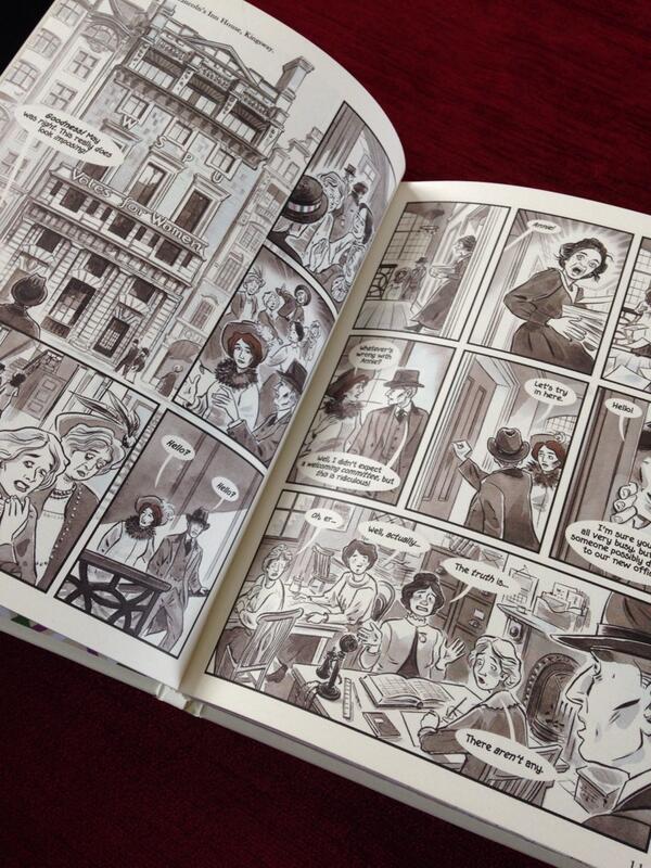 JaxHunter's tweet image. Fantastic book,  Sally Heathcote Suffragette by @bryan_talbot, @AuntieStuds &amp;amp; @EyeDotter