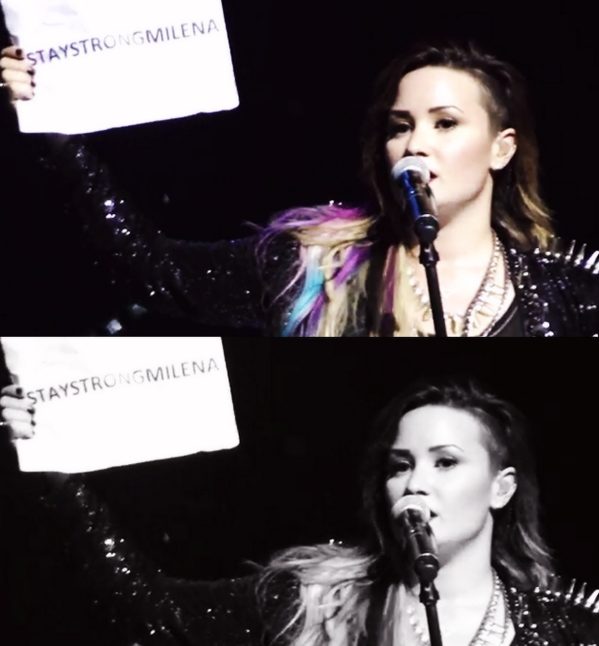 hypothesisliv's tweet photo. MELHOR ÍDOLA DO MUNDO ♥ #BrazilWillMissYouDemi http://t.co/jmwORAkFLY