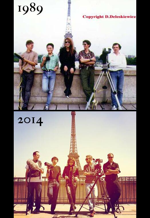 Yoshiki_Staff's tweet photo. @YoshikiOfficial then #1989 - and now #2014 #25yearsago #reenacted #Paris #YoshikiWorldTour http://t.co/MaYhvwCxbF http://t.co/KyBXk2rz10