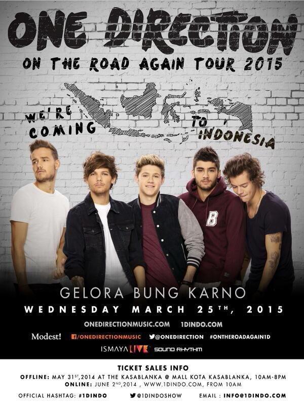 TheVampsJakarta's tweet photo. CONFIRMED!!! @onedirection LIVE in Jakarta | Gelora Bung Karno - March 25, 2015!!! #1DINDO http://t.co/atOT11zfwT