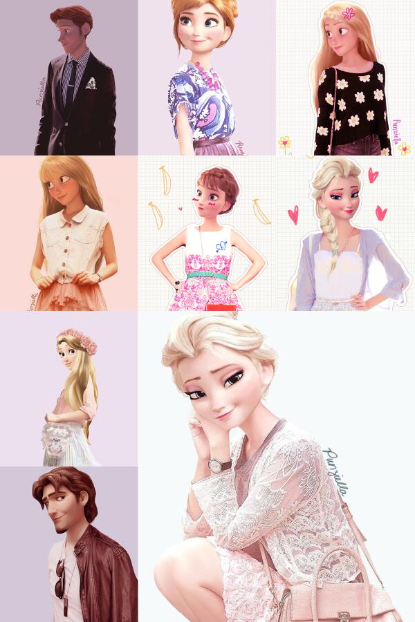 Jackfarter アナと雪の女王 がデート服を着たら ディズニーキャラの着せ替え画像がカワイイ Http T Co Lkqtqmhpry Twitter